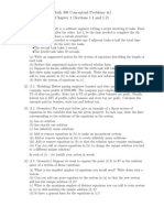 Math 308 Conceptual Problems #1 Chapter 1 (Sections 1.1 and 1.2)