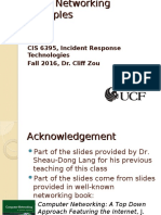 CIS 6395, Incident Response Technologies Fall 2016, Dr. Cliff Zou