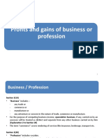 Profits and Gains of Business - JBIMS