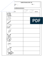 STD3 Worksheet English PDF