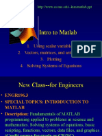 Intro To Matlab