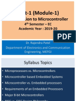 Unit-1 (Module-1) : Introduction To Microcontroller