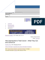 New Approaches To Treat Cancer - What They Can and Cannot Do