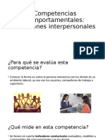 Competencias Comportamentales Relaciones Interpersonales