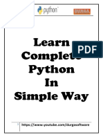 Python Database Programming Study Material PDF