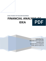 Financial Analysis of Idea: Case Studies in Telecom Business