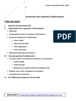 Plan Du Cours: Module ASI: Architecture Des Systèmes D'informations