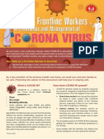 Your Role As A Frontline Worker Is Two-Fold:: What Is COVID-19? How Does COVID-19 Spread?