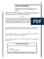 Bisection Method Theory