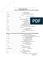 Third Conditional Exercise 1: Put The Verbs Into The Right Tense So As To Form The Third Conditional