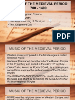 Music of The Medieval Period 700 - 1400