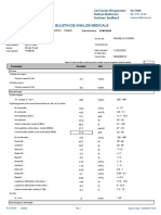 Buletin de Analize Medicale: Nr. Trimitere: 109494 Data Trimitere