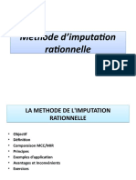 Méthode D'imputation Rationnelle Méthode D'imputation Rationnelle