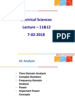 Electrical Sciences Lecture - 11&12 7-02-2018: BITS Pilani, K K Birla Goa Campus