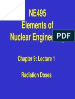 NE495 Elements of Nuclear Engineering: Chapter 9: Lecture 1 Radiation Doses