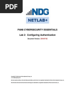 Pan8 Cybersecurity Essentials Lab 2: Configuring Authentication