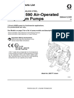 Husky 1590 Air-Operated Diaphragm Pumps: Installation - Parts List