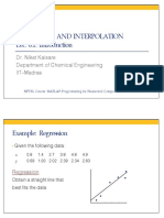 Regression and Interpolation Lec. 6.1: Introduction: Dr. Niket Kaisare Department of Chemical Engineering IIT-Madras