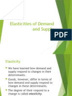 Elasticities of Demand and Supply