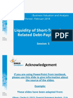 Liquidity of Short-Term Assets - Related Debt-Paying Ability