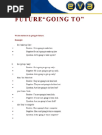 Write Sentences in Going To Future. Example