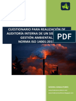 Check List Auditoría ISO 14001 2015 PDF