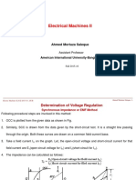 Electrical Machines II: Ahmed Mortuza Saleque