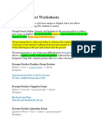 Present Perfect - REVIEW & WORKSHEETS 2