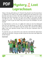 KS1 The Mystery of The Lost Leprechaun St. Patrick's Day SPaG Problem-Solving Game PDF