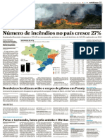 Número de Incêndios No País Cresce 27%