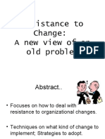 Resistance To Change