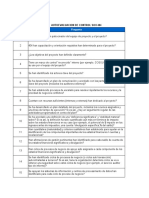 Autoevaluación de Control SOX 404 Cuestionario