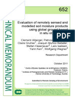 7665 Evaluation Remotely Sensed and Modelled Soil Moisture Products Using Global Ground Based Situ