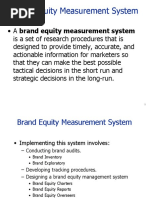 Brand Equity Measurement System