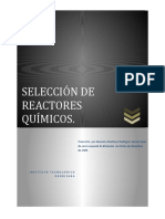 SELECCION DE REACTORES QUIMICOS Curso Especial