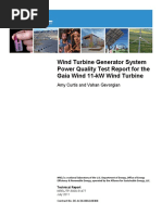 Wind Turbine Generator System Power Quality Test Report For The Gaia Wind 11-kW Wind Turbine