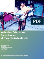 Report - Inclusive Education Experiences of Parents in Msia