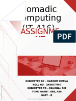 Nomadic Computing (IT-416) : Assignme NT