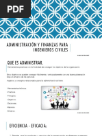 Administración y Finanzas para Ingenieros Civiles