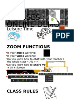 Online Zoom Demo - Leisure Time