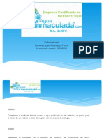 Proyecto de Agua INMACULADA