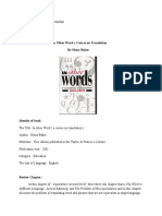 By Mona Baker: Different Language, Lexical Meaning, and The Problem of Non-Equivalence - and in This Chapter