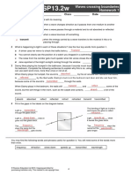 Waves Crossing Boundaries Homework 1: Name Class Date