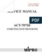 Service Manual: ACT-707SE