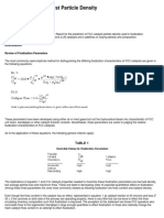 Predicting FCC Catalyst Particle Density