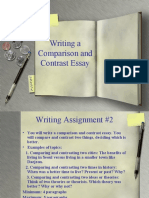 Writing A Comparison and Contrast Essay