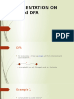 A Presentation On Nfa and Dfa: Aman Kumar C.S.E, 4 Sem