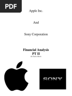 Financial Analysis - Sony and Apple - PT2