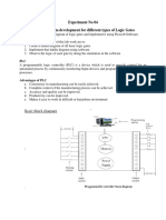 Experiment No 04 Ladder Diagram Development For Different Types of Logic Gates