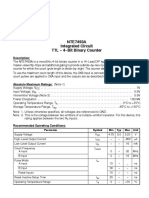 NTE7493A Integrated Circuit TTL 4 Bit Binary Counter: Description